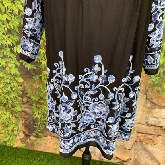 ALLISON JOY Black Off the Shoulder Dress, S - Picture 10 of 14